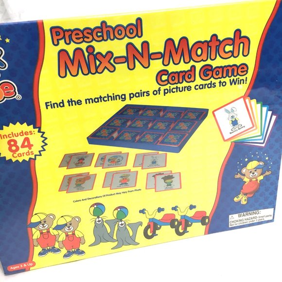 Peek-A-Babe Preschool Mix-n-Match Card Game NWT Vintage - Picture 2 of 9